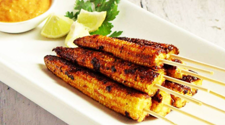 The Spicy Babycorn Satay Recipe
